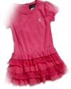 GUESS Kids Girls Baby Girl Sweater-Dress and Bloomers Set (12-24M), PINK (24M)