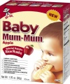 Hot-Kid Baby Mum-Mum Apple Flavor Rice Biscuit, 24-pieces (Pack of 6)