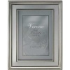 Lawrence Frames 8 by 10-Inch Silver Plated Metal Picture Frame, Brushed Silver Inner Panel