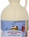 Hidden Springs Maple Vermont Maple Syrup, Quart Premium Grade B, 32 Ounce