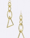 TRENDY FASHION Asymmetrical Chain Loop Drop Earrings BY FASHION DESTINATION | (Gold)