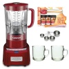 Cuisinart CBT1000MR PowerEdge 1.3 Horsepower Blender Red + Accessory Bundle