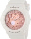 Casio Women's BGA131-7B2 Baby-G Rose Gold and White Resin Digital Watch