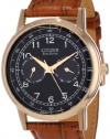 Citizen Men's AO9003-08E Eco-Drive Rose Gold Tone Day-Date Watch