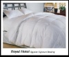 Royal Hotel's Queen Size Goose-Down-Comforter 650-Fill-Power 100 % Egyptian-Cotton Shell 300TC - Stripe White