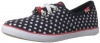 Keds Champion K Sneaker (Toddler/Little Kid/Big Kid),Navy/Glitter Dot,2 M US Little Kid