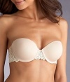 Wacoal Bra Strapless Push-Up Bra - Embrace Lace - Natural/Ivory - Size 36DD