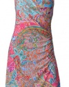 Lauren Ralph Lauren Women's Pink Multi Sleeveless Jersey Dress