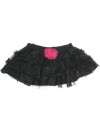Baby Girl Glitter Tulle Pouf Tu-tu Skirt with Soft Cotton Lining by Baby Starters - Black - 9 Mths / 16-20 Lbs