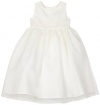 Us Angels Girls 2-6x Toddler Classic Organza Full Skirt Dress, Ivory, 4T