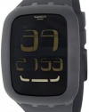 swatch Men's SURB100 Quartz Anti-Reflective Sapphire Crystal Black Watch