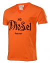 Diesel Brand Jeans Men's T-Ninao V-Neck T-Shirt-Orange-2XL