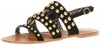 Jessica Simpson Women's Kari Sandal,Black Kid Suede,8 M US