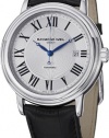 Raymond Weil Maestro Silver Dial Black Leather Automatic Mens Watch 2847-STC-00659