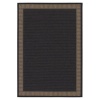 Couristan Recife 1681/2000 Wicker Rug, 7-Feet 6-Inch by 10-Feet 9-Inch, Stitch/Black/Cocoa