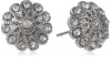 Betsey Johnson Stone & Pearl Flower Stud Earrings