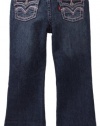 Levi's Girls 2-6x 3040 Boot Cut Jean, Blue Wonder, 6