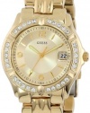 GUESS Women's U85110L1 Dazzling Sporty Mid-Size Gold-Tone Watch