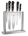 Mercer Cutlery Renaissance 6-Piece Knife Set with Tempered-Glass Block