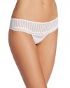 Betsey Johnson Women's Stocking Stripe Thong Panty