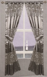 Popular Bath Sinatra Silver Window Curtain