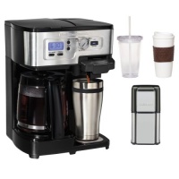 Hamilton Beach 2-Way Deluxe Brewer Coffemaker 49983 + Coffee Mug & Iced Beverage Cup + Cuisinart Coffee Grinder Hamilton Beach 2-Way Deluxe Brewer Coffemaker 49983 + Coffee Mug & Iced Beverage Cup + Cuisinart Coffee Grinder