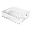 InterDesign Fridge Binz Deep Split Bin, Clear, 12-Inch by 4-Inch