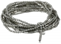 Kenneth Cole New York Seed Bead Boost Silver Seed Bead Multi-Row Stretch Bracelet, 7.5 Kenneth Cole New York Seed Bead Boost Silver Seed Bead Multi-Row Stretch Bracelet, 7.5