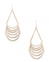 G by GUESS Women's Gold-Tone Rhinestone Chandelier Earrings, GOLD