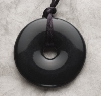 Smart Mom Teething Bling Donut Shaped Pendant Necklace (Onyx) Smart Mom Teething Bling Donut Shaped Pendant Necklace (Onyx)
