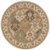 Nourison Modesto MDS04 Round Rug, 5.3-Feet, Beige