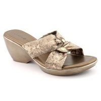 Karen Scott Women's Shine Metallic Sandal Wedges in Natural Karen Scott Women's Shine Metallic Sandal Wedges in Natural