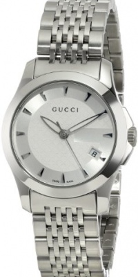 Gucci Women's YA126501 G-Timeless Silver Dial Stainless-Steel Bracelet Watch Gucci Women's YA126501 G-Timeless Silver Dial Stainless-Steel Bracelet Watch