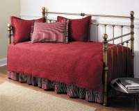 Stone Cottage Trellis Collection 5-Piece Daybed Set, Scarlet Stone Cottage Trellis Collection 5-Piece Daybed Set, Scarlet