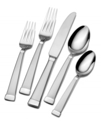 Setting the table is easy with the sophisticated Sierra Frost flatware set, featuring matte handles with squared ends and polished accents in casual stainless steel. From Gourmet Basics by Mikasa. Setting the table is easy with the sophisticated Sierra Frost flatware set, featuring matte handles with squared ends and polished accents in casual stainless steel. From Gourmet Basics by Mikasa.