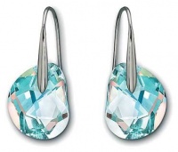 Swarovski Galet Light Azore Blue Pierced Earrings��Austria Swarovski Galet Light Azore Blue Pierced Earrings��Austria
