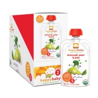 Happy Baby Organic Baby Food 2 Simple Combos, Broccoli, Peas and Pear, 3.5-Ounce Pouches (Pack of 16) Happy Baby Organic Baby Food 2 Simple Combos, Broccoli, Peas and Pear, 3.5-Ounce Pouches (Pack of 16)