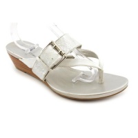 Bandolino Buckley Open Toe Thongs Sandals Shoes Gold Womens Bandolino Buckley Open Toe Thongs Sandals Shoes Gold Womens