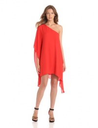 BCBGMAXAZRIA Womens Alana Side Drape Dress, Bright Red, Small BCBGMAXAZRIA Womens Alana Side Drape Dress, Bright Red, Small
