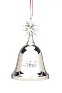 Reed & Barton Silver Plate Noel Musical Star Bell, Height 4.25 Reed & Barton Silver Plate Noel Musical Star Bell, Height 4.25