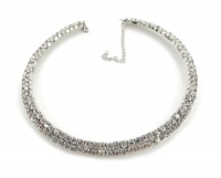 Choker Austrian Crystal Rhinestones Stretch 2 Rows SeXy Gift Choker Austrian Crystal Rhinestones Stretch 2 Rows SeXy Gift