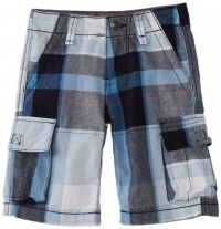 Levi's Boys 4-7 Lightweight Canvas Cargo Short, Tonal Blue, 7 Levi's Boys 4-7 Lightweight Canvas Cargo Short, Tonal Blue, 7