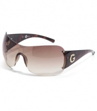 G by GUESS Women's Rimless Shield Sunglasses with Rhineston G by GUESS Women's Rimless Shield Sunglasses with Rhineston