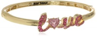 Betsey Johnson Iconic Pinkalicious Love Stretch Bangle Bracelet, 7.5 Betsey Johnson Iconic Pinkalicious Love Stretch Bangle Bracelet, 7.5