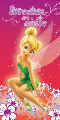 Disney Beach Towel Fairies Tinkerbell Bath Towel 100% Cotton Disney Beach Towel Fairies Tinkerbell Bath Towel 100% Cotton