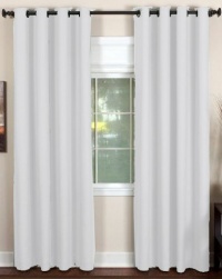 Elrene Home Fashions Essex 50W x 84L Linen Panel in White Elrene Home Fashions Essex 50W x 84L Linen Panel in White