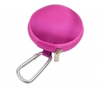 Case Star ® Hot Pink Earphone handsfree headset HARD EVA Case - Clamshell/MESH Style with Zipper Enclosure, Inner Pocket, and Durable Exterior + Silver Climbing Carabiner With Case star cellphone bag Case Star ® Hot Pink Earphone handsfree headset HARD EVA Case - Clamshell/MESH Style with Zipper Enclosure, Inner Pocket, and Durable Exterior + Silver Climbing Carabiner With Case star cellphone bag