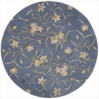 Nourison JL33 Julian Round Rug, 8.0-Inch, Light Blue Nourison JL33 Julian Round Rug, 8.0-Inch, Light Blue