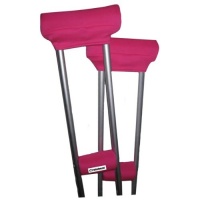 Crutcheze Sport Pink Crutch Pads Covers with Comfortable Arm and Hand Cushions Designer Fashion Accessories for Underarm Crutches Made in USA Crutcheze Sport Pink Crutch Pads Covers with Comfortable Arm and Hand Cushions Designer Fashion Accessories for Underarm Crutches Made in USA