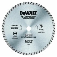 DEWALT DW4712B 7-Inch High Performance Diamond Masonry Blade